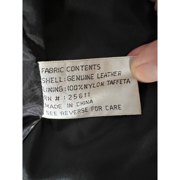 Avanti Black Leather Coat Sz Medium Knee Length - Picture 8 of 16